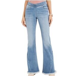 M Jeans by Maurices Cool Comfort Crossover PullOn High Rise Flare Size L Long